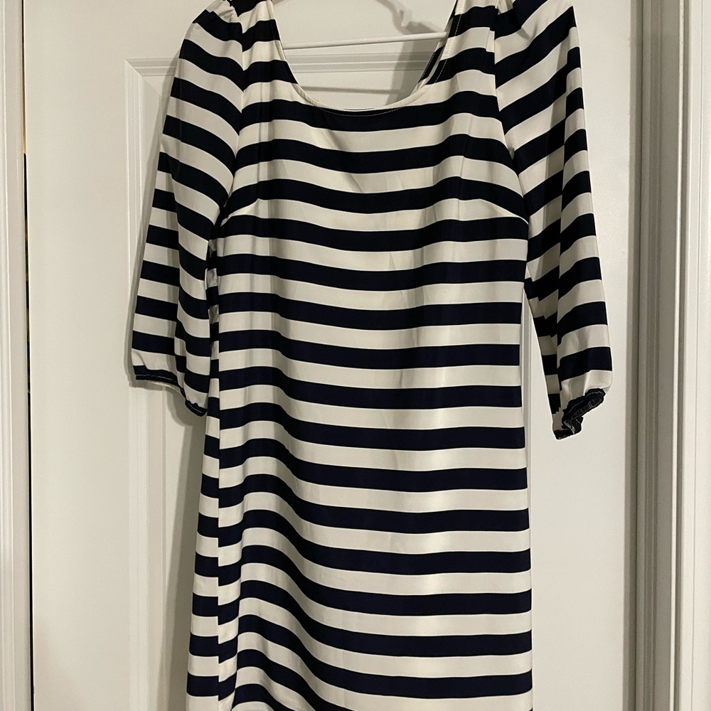 Striped Black and White Women's Dress
